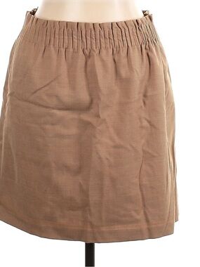 J. Crew Tan Mini Skirt with Elastic Waist